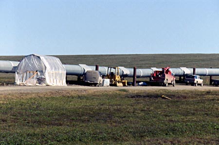 Alaska Pipeline pump station 5 at mile 137 of the Dalton Highway